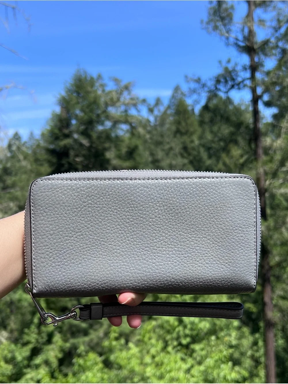 Coach accordion zip